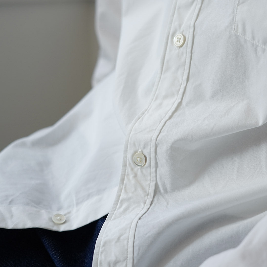 NOTES DE NAVETTE / Chemise Col Régulier En Popeline Haute Densité