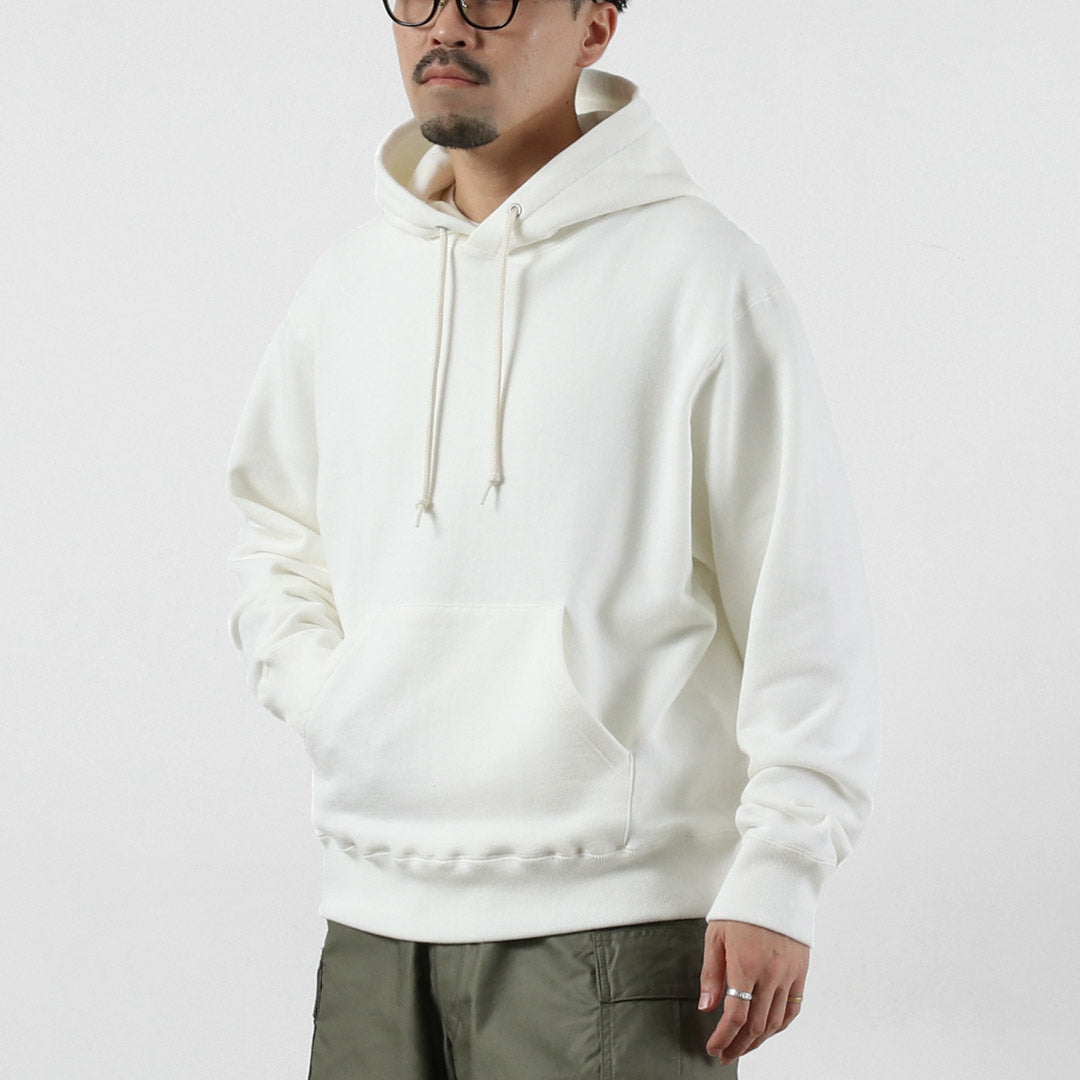 CLUB DE INVESTIGACIÓN DE ALGODÓN / 14 oz. Sudadera con capucha de rizo Loopwheel