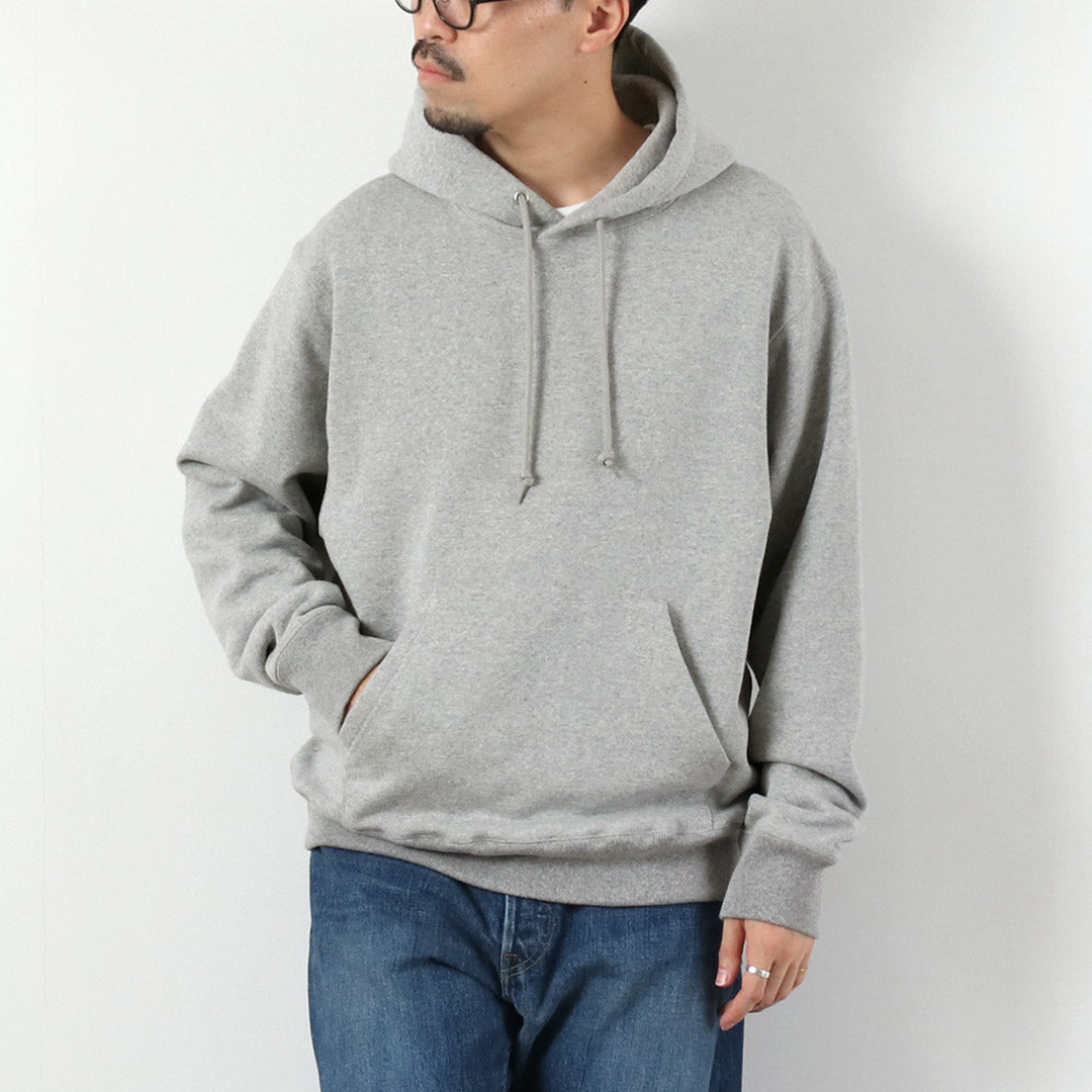 CLUB DE INVESTIGACIÓN DE ALGODÓN / 14 oz. Sudadera con capucha de rizo Loopwheel