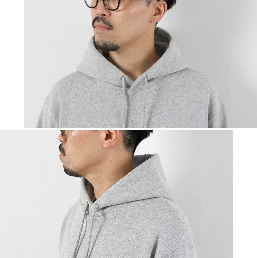 CLUB DE INVESTIGACIÓN DE ALGODÓN / 14 oz. Sudadera con capucha de rizo Loopwheel