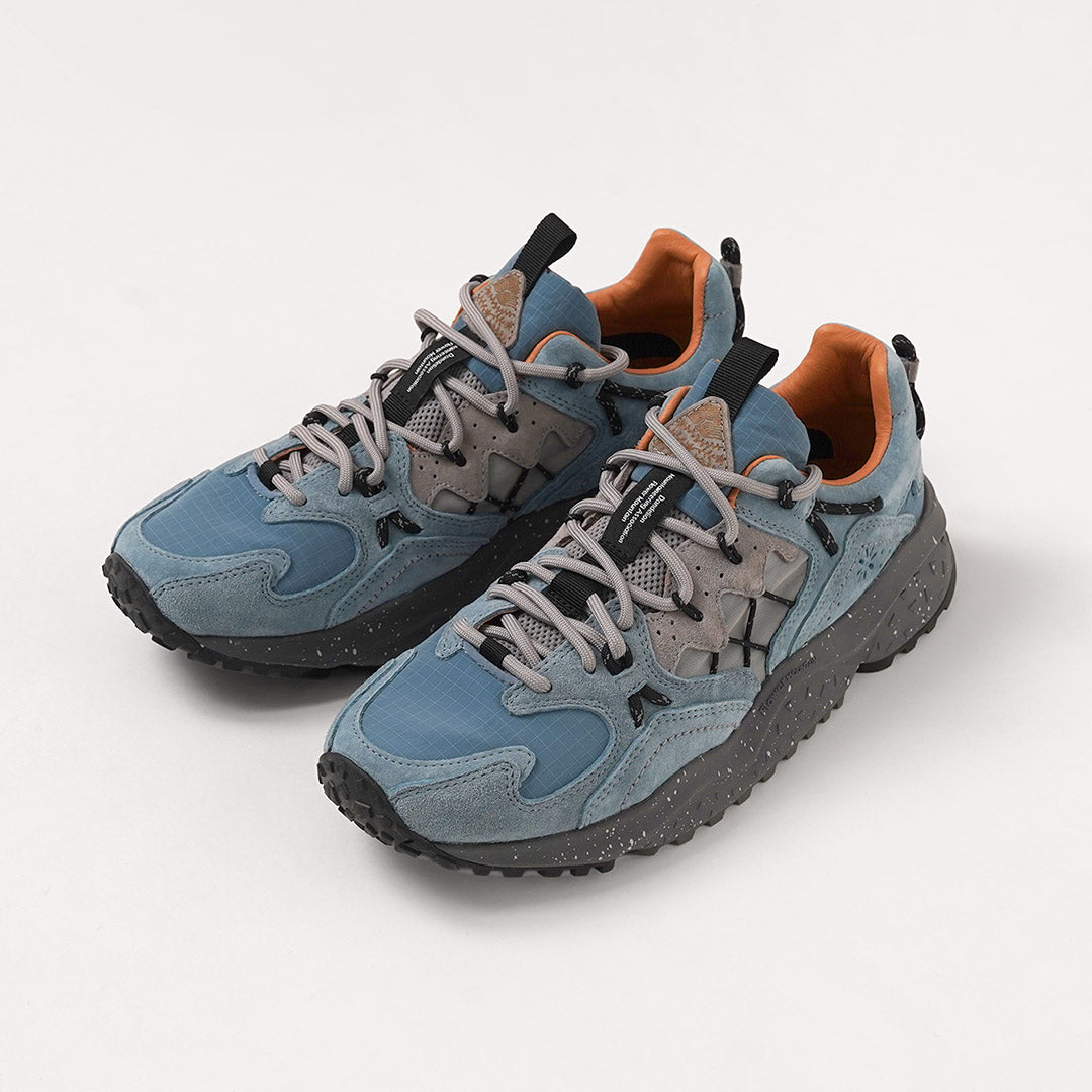 FLOWER MOUNTAIN / YAMABUSHI Ripstop Nylon Overlay Leather Sneakers