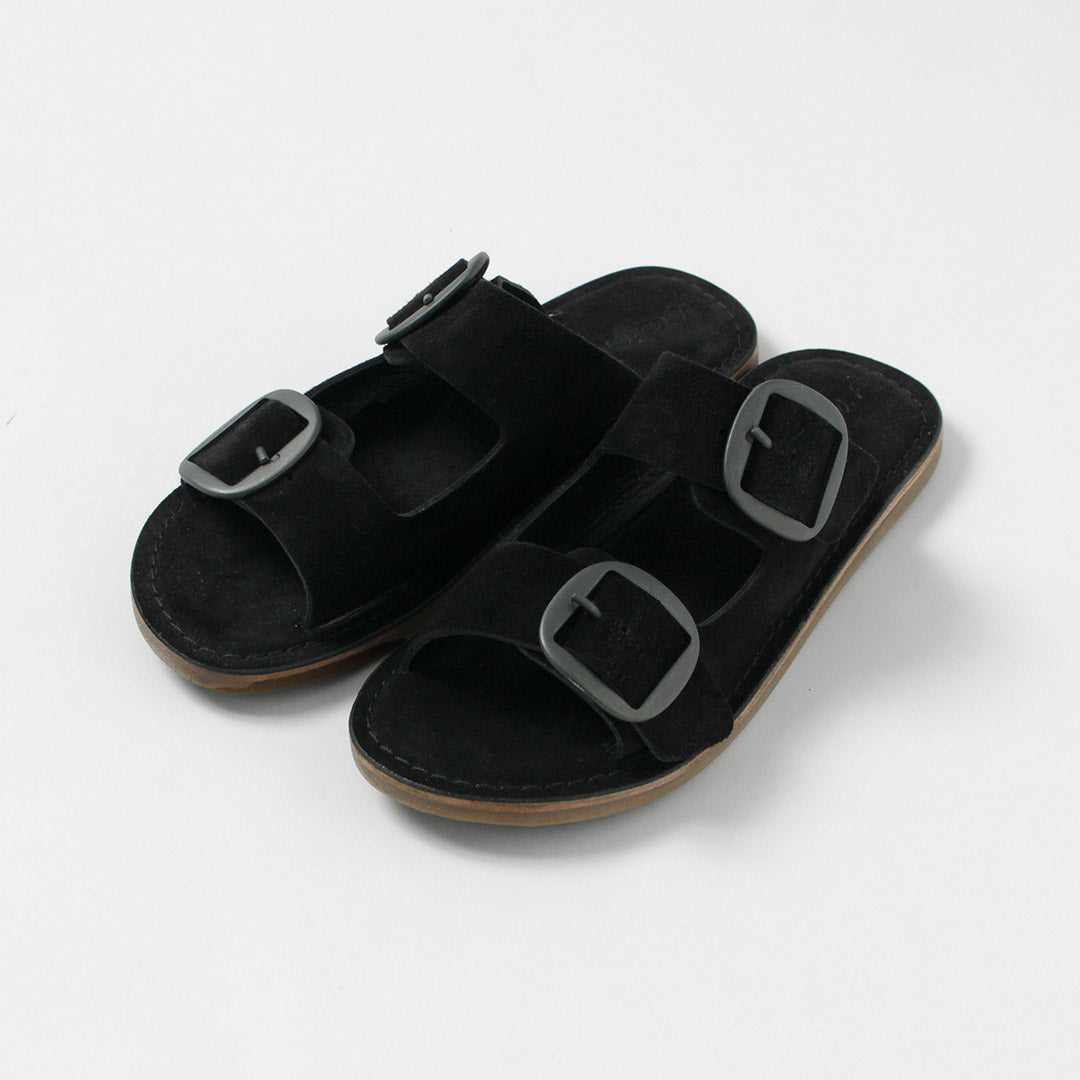 L'ANGOLO DEL CUOIO / Double Buckle Leather Sandals