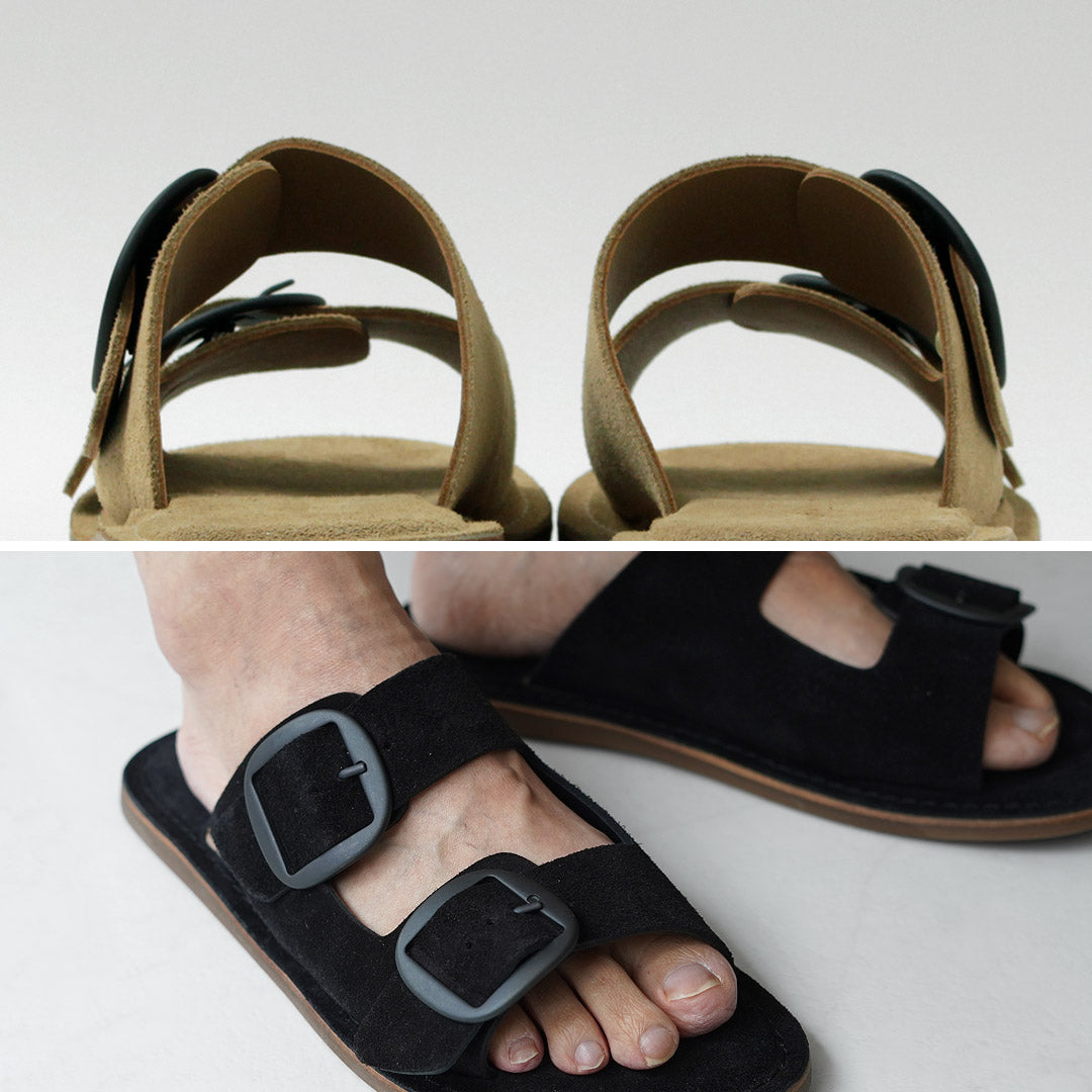 L'ANGOLO DEL CUOIO / Sandales en Cuir Double Boucle