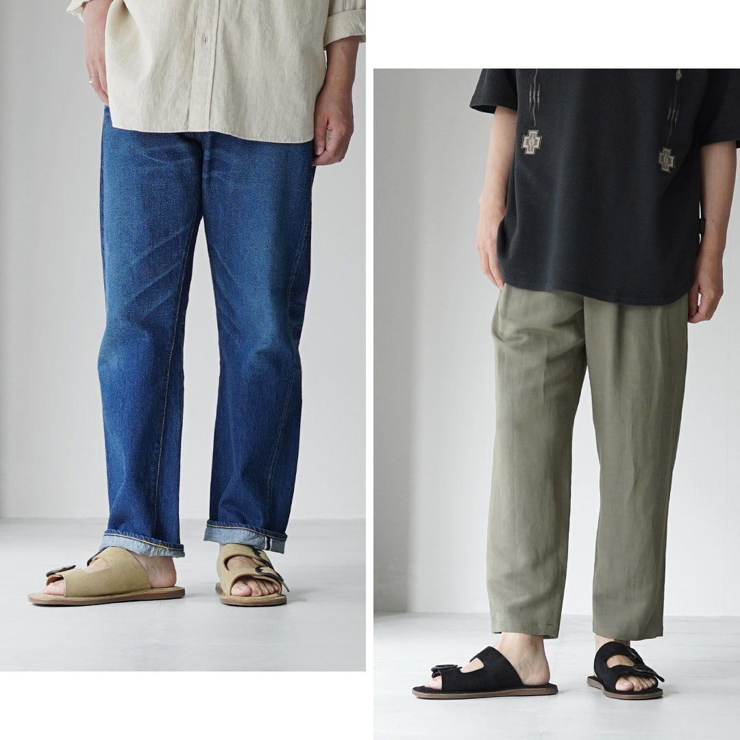 L'ANGOLO DEL CUOIO / Sandales en Cuir Double Boucle