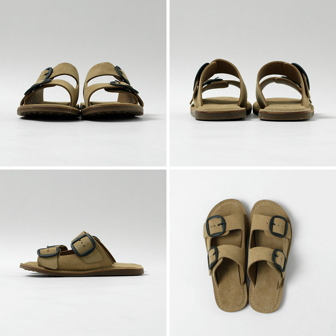L'ANGOLO DEL CUOIO / Sandales en Cuir Double Boucle