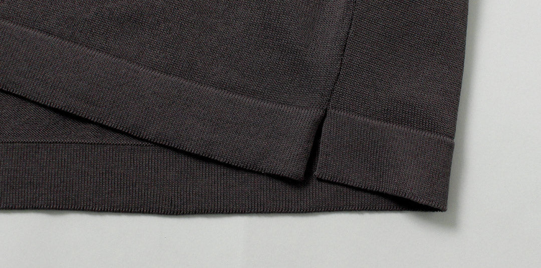 RINASCENTE / Hybrid Washable Henley Neck Knit T-Shirt