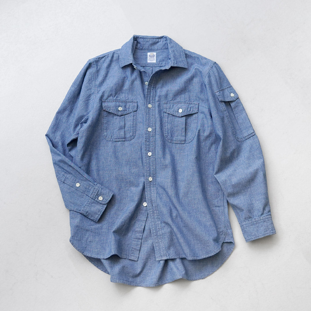 D.C.WHITE / Camisa de trabajo con cabrestante