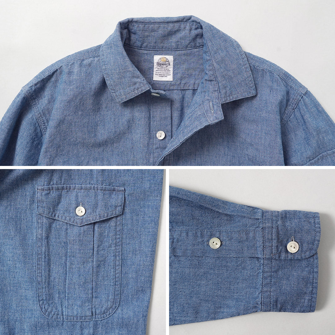 D.C.WHITE / Camisa de trabajo con cabrestante