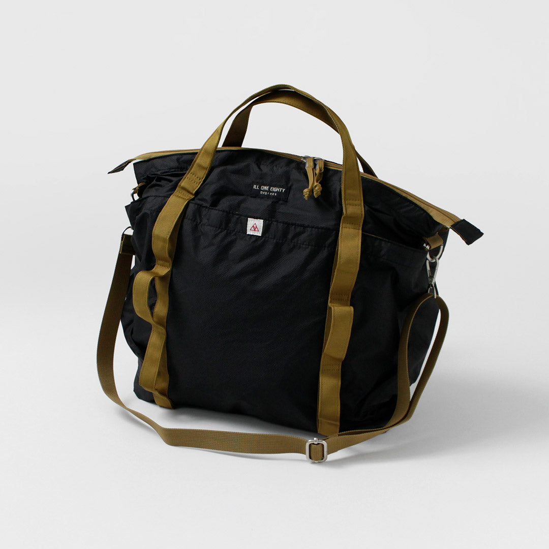 ILL ONE EIGHTY / Double Layer Flight Bag Shoulder Tote 2-Way