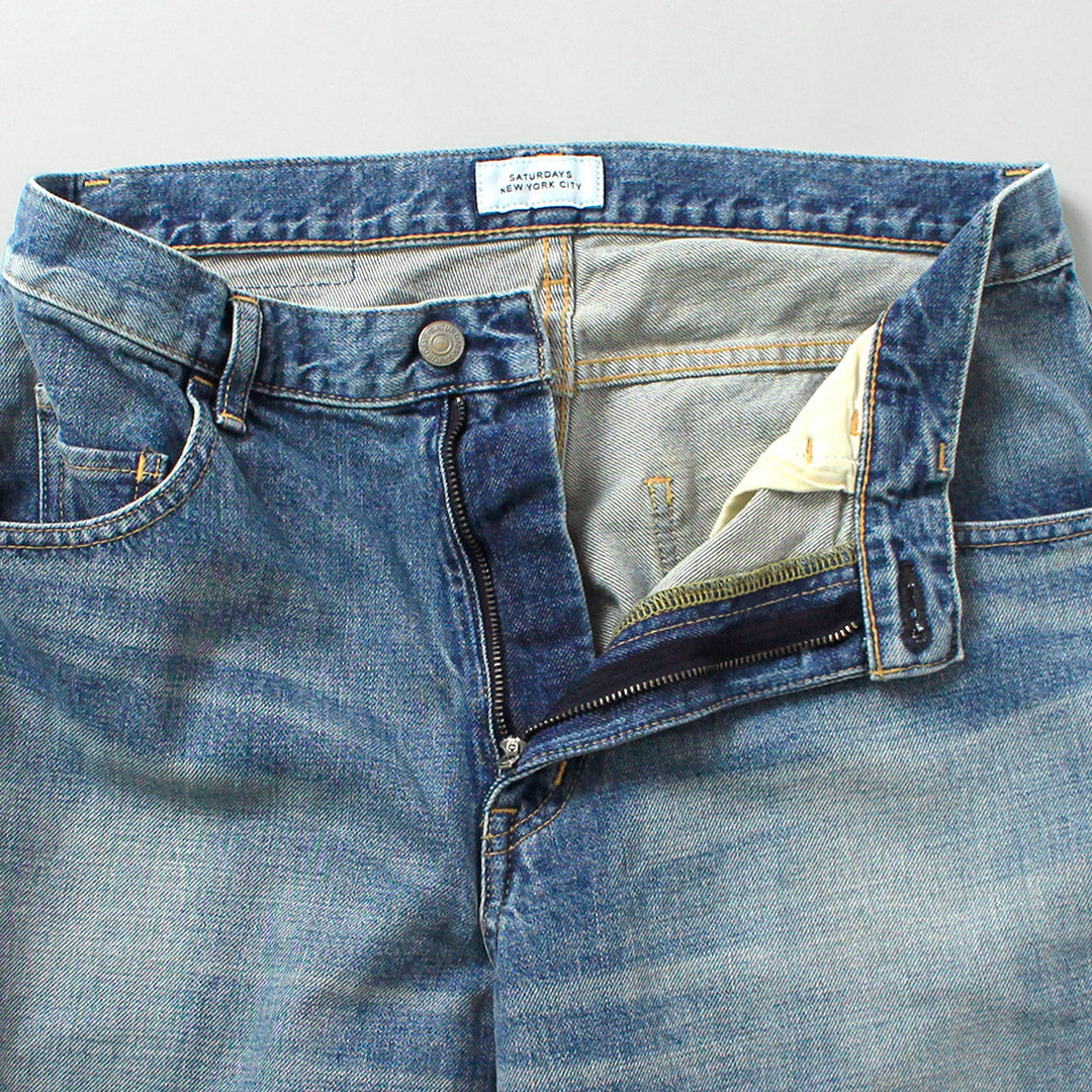 SATURDAYS NYC / Takeru Pantalones de mezclilla relajados, anchos y rectos