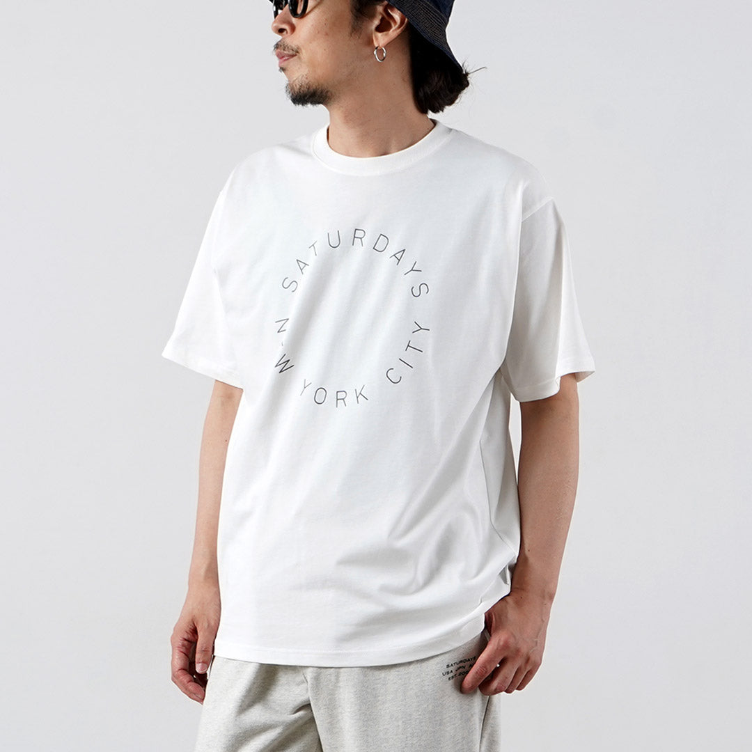 SATURDAYS NYC / Circular Saturdays Logo T-Shirt