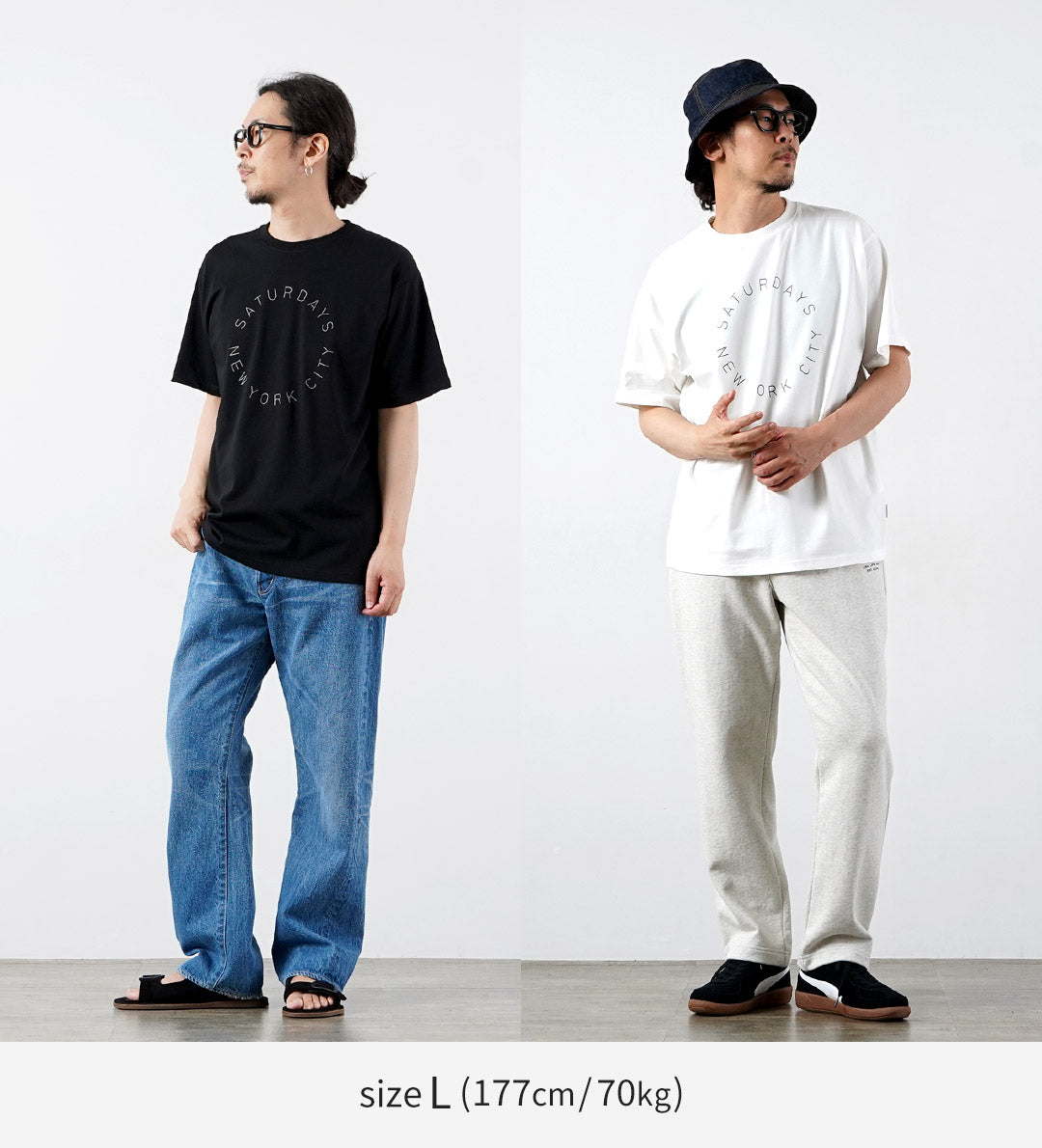 SATURDAYS NYC / 圓形週六標誌 T 卹