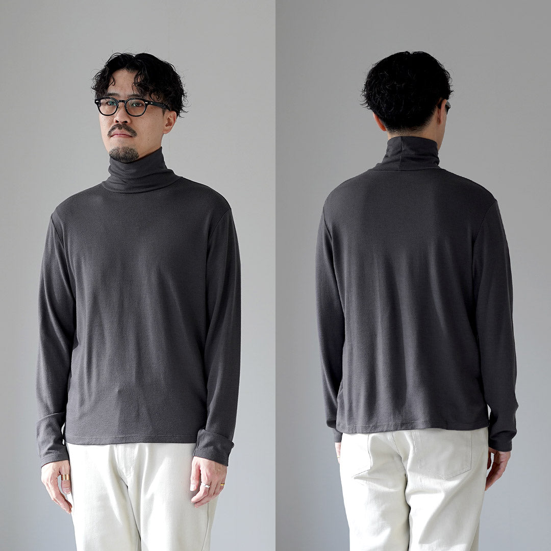 LIFiLL / 울리시 하이넥 긴팔 티셔츠