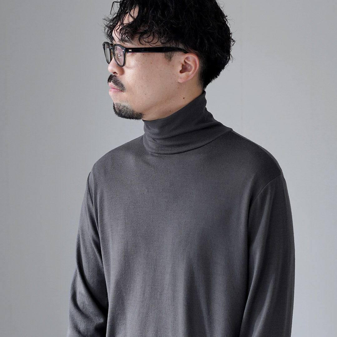 LIFiLL / 울리시 하이넥 긴팔 티셔츠