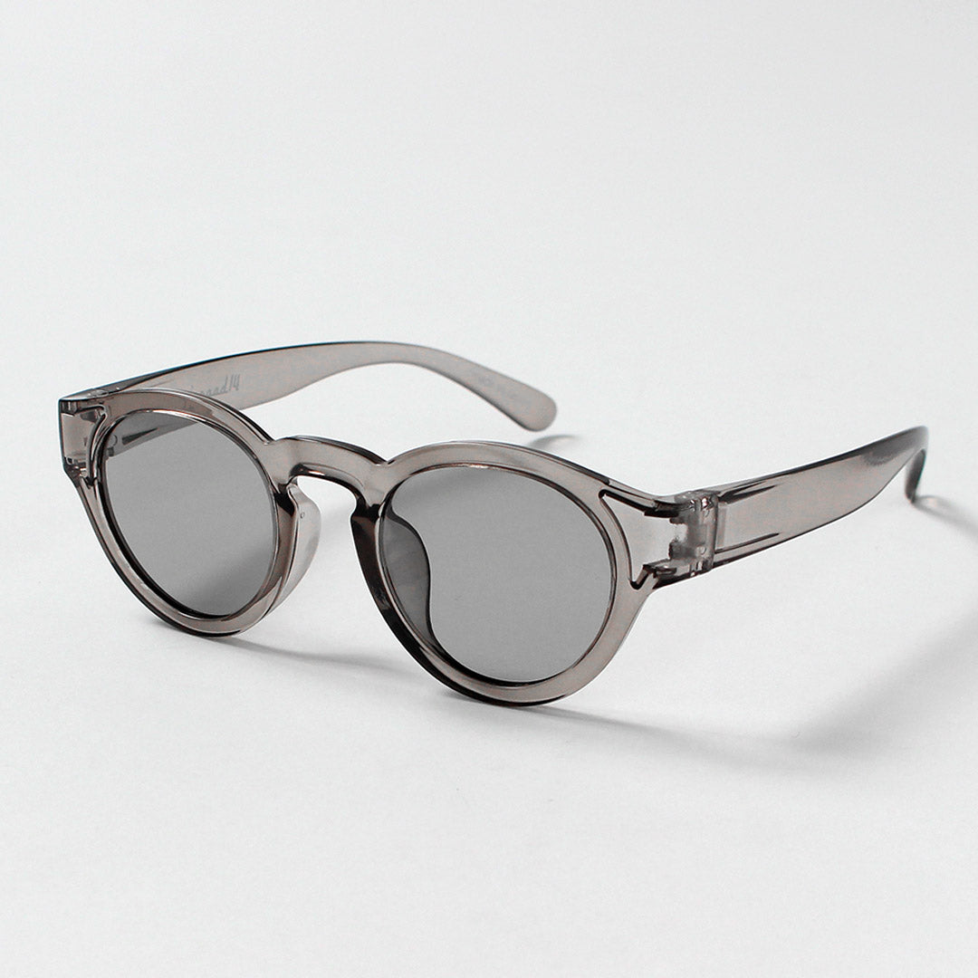JUGAAD14 / Harbor Clear French Style Boston-Frame Sunglasses