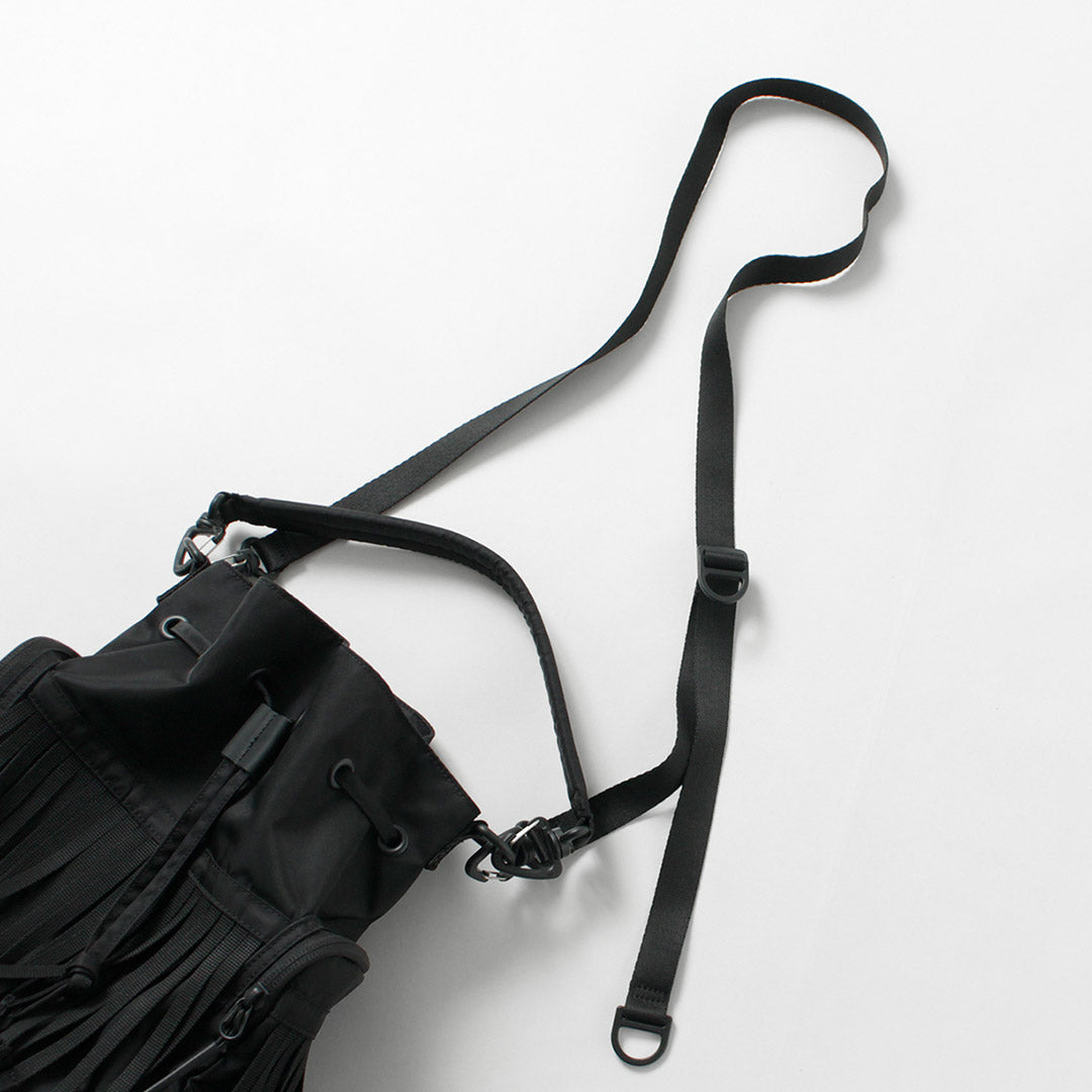 BAICYCLON BY BAGJACK / BCL-126 Mochila con cordón y flecos con cinta Repelente al agua 2 VÍAS