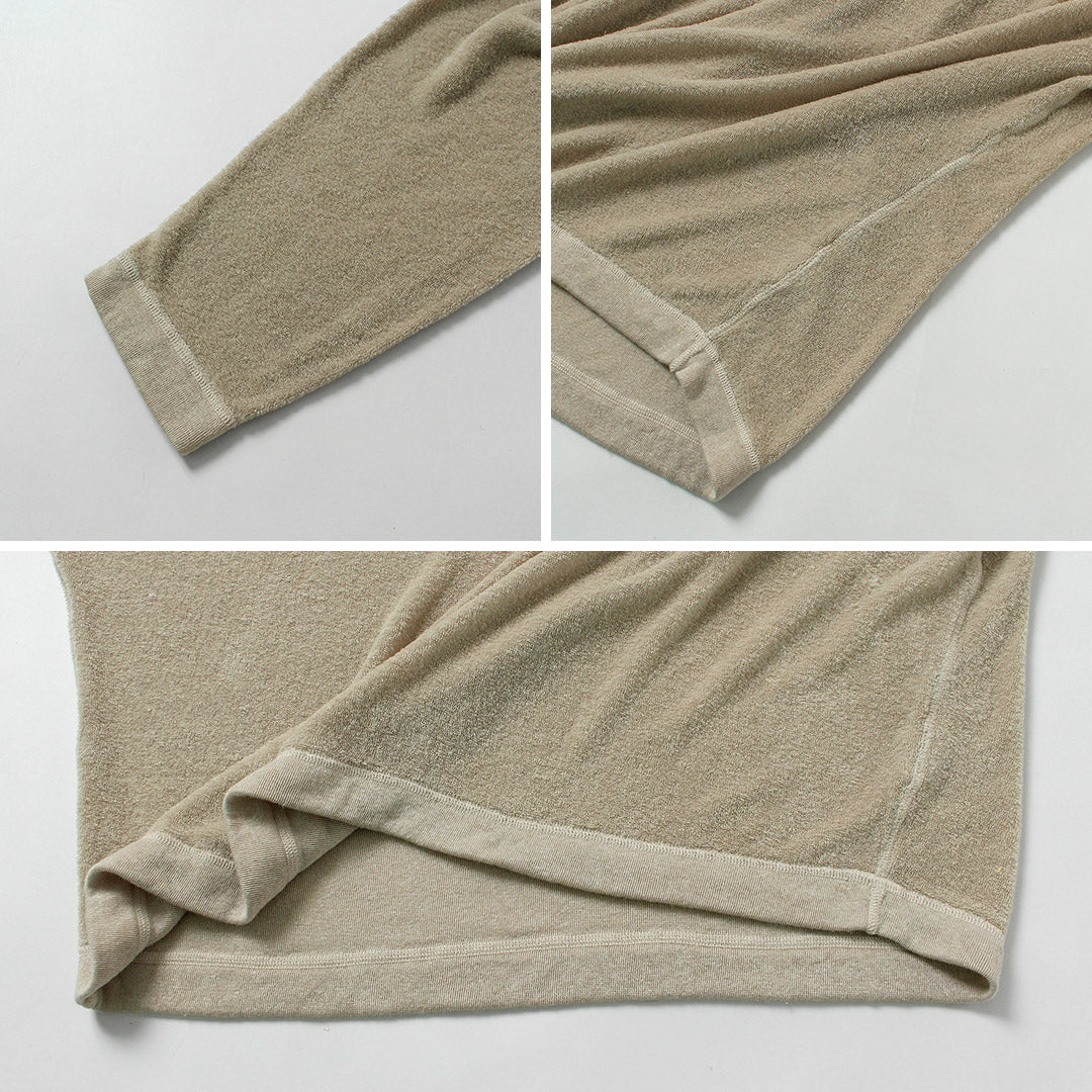 KEMA DESIGNS / Linen Pile Henley Neck Pullover