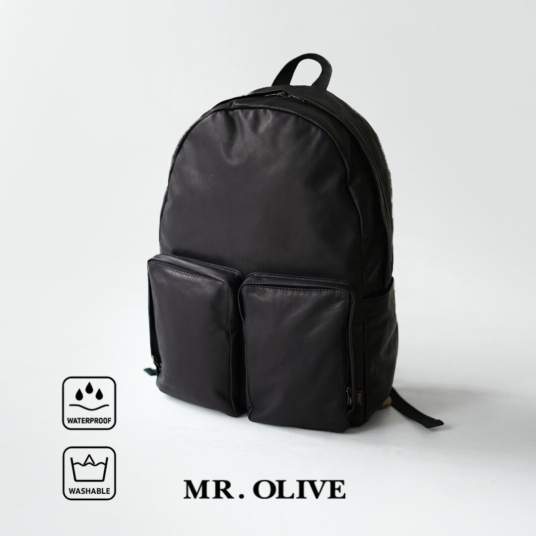 MR.OLIVE / Urban Daypack Imperma Cuir A4 Sac à dos