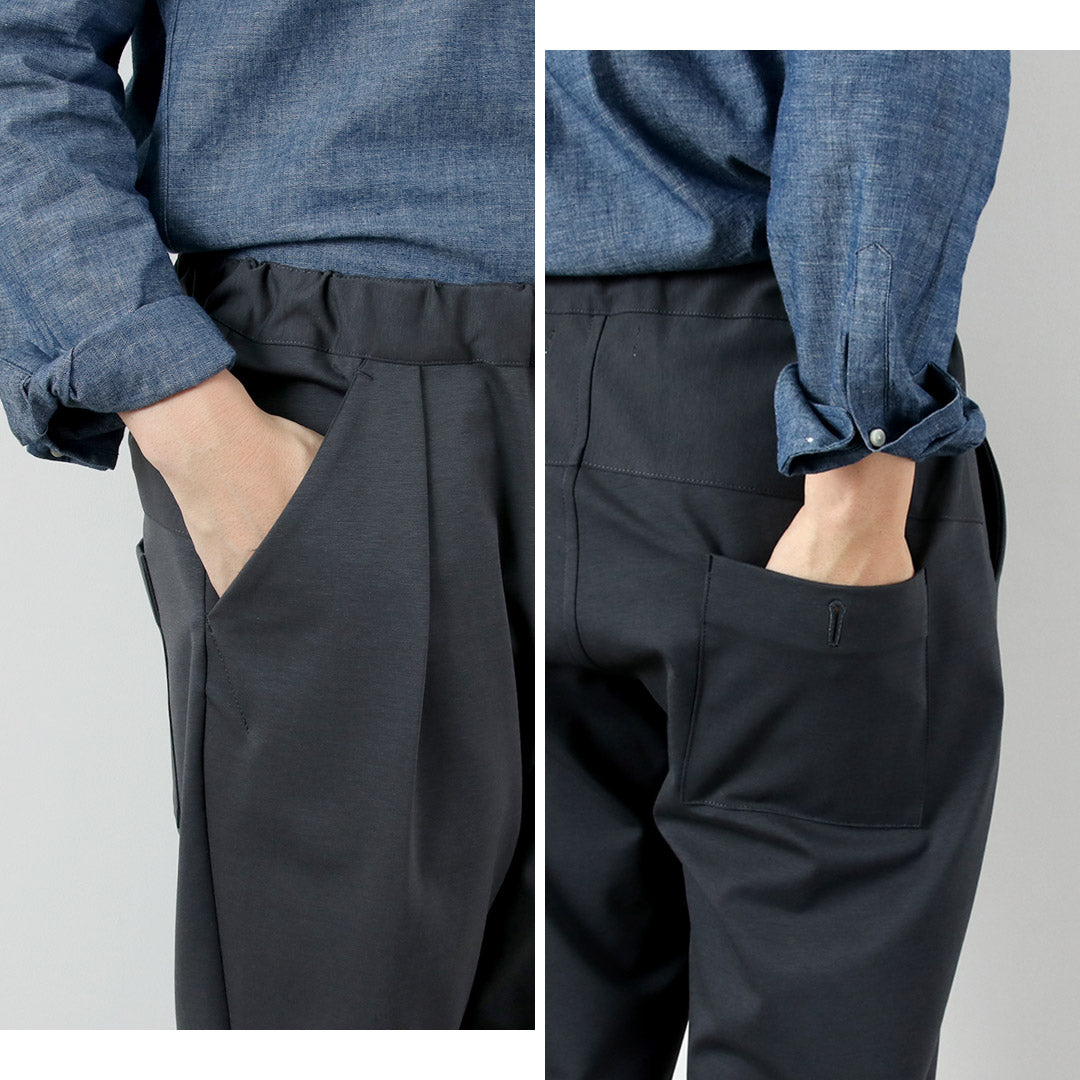 RE MADE IN TOKYO JAPAN / Dress Jersey Tucked Pants