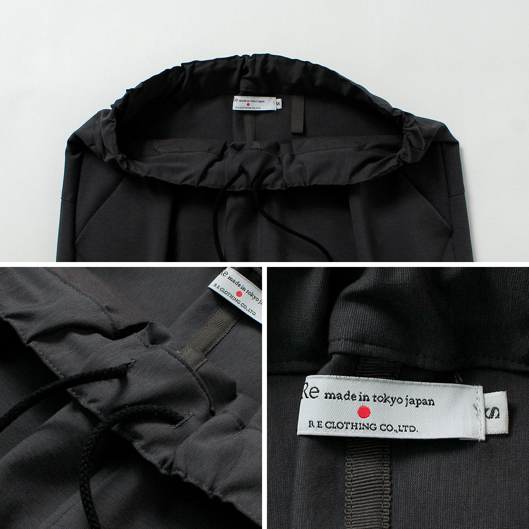RE MADE IN TOKYO JAPAN / Dress Jersey Tucked Pants