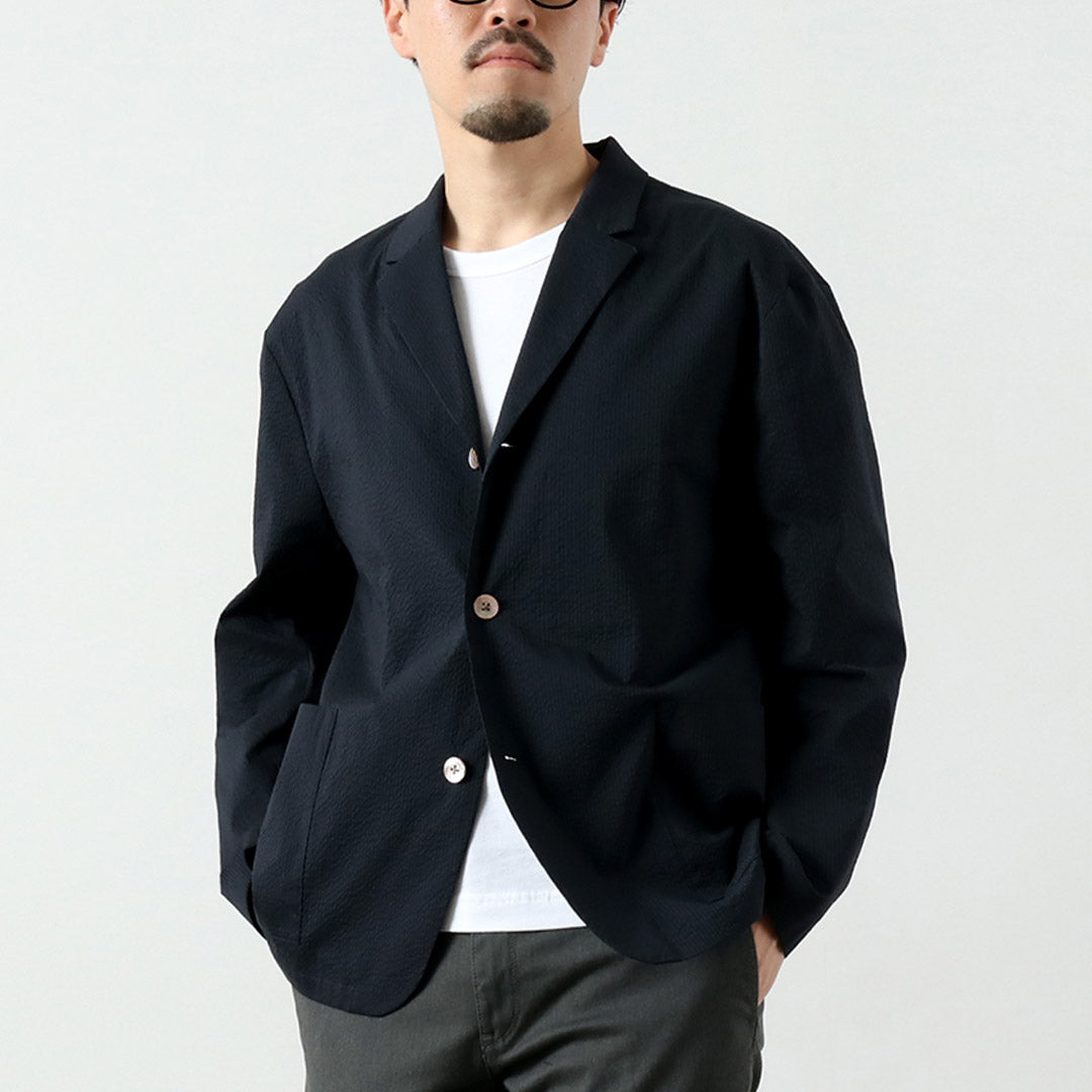 RE MADE IN TOKYO JAPAN / Coolmax Seersucker 3-Button Tailored Jacket
