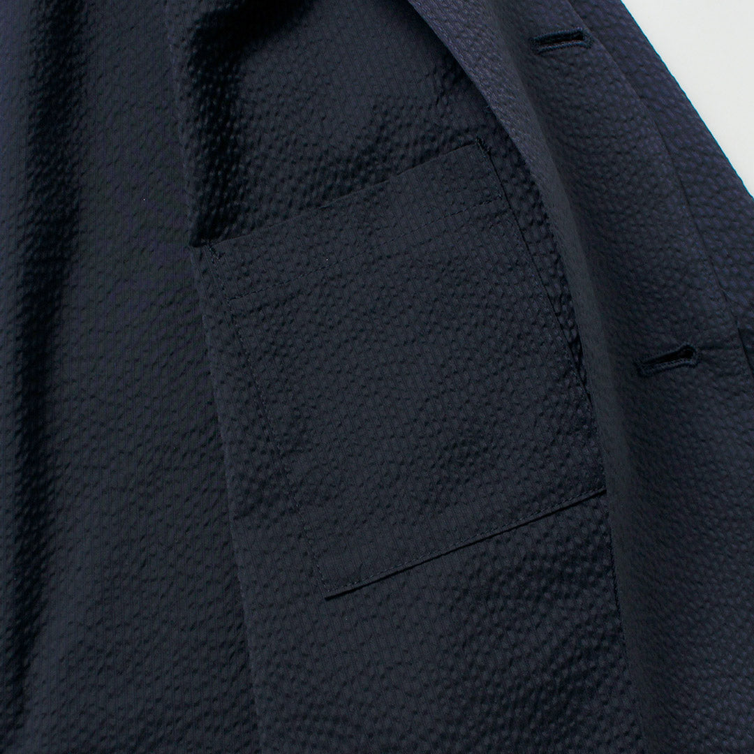 RE HECHO EN TOKIO JAPÓN / Chaqueta Coolmax Seersucker Tailored 3B