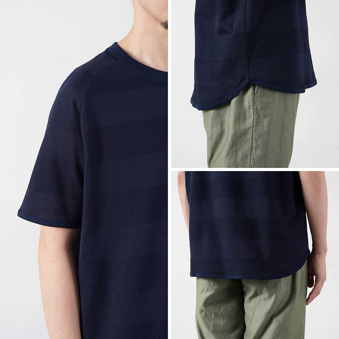 RE HECHO EN TOKIO JAPÓN / Camiseta de punto con borde jacquard Cool Max