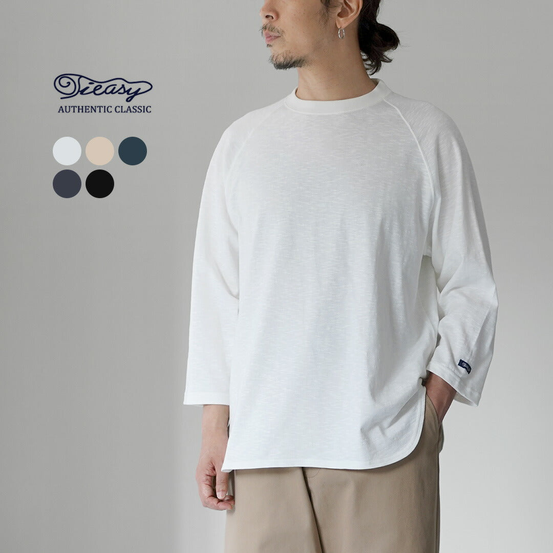 TIEASY / HDCS Light Raglan 3/4 Sleeve Crew Neck T-Shirt