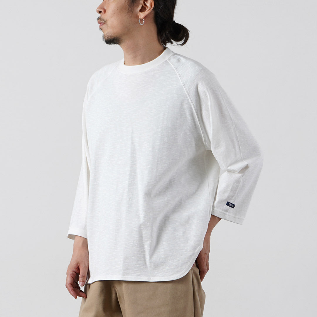 TIEASY / HDCS Camiseta ligera con cuello redondo y manga raglán 3/4