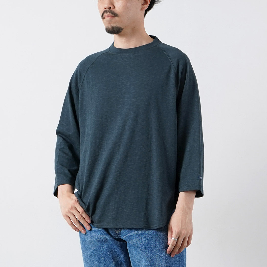 TIEASY / HDCS Camiseta ligera con cuello redondo y manga raglán 3/4