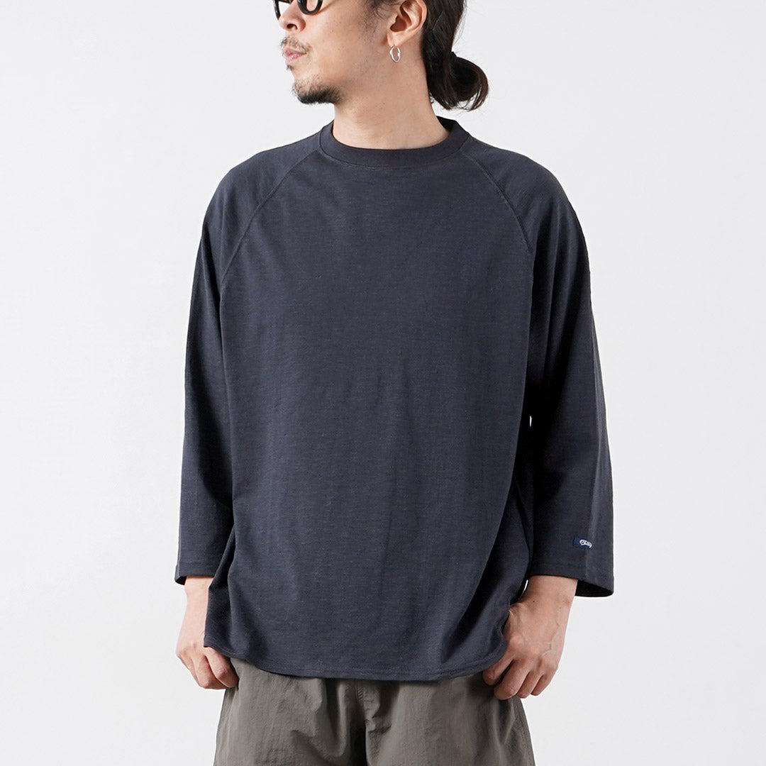 TIEASY / HDCS Camiseta ligera con cuello redondo y manga raglán 3/4