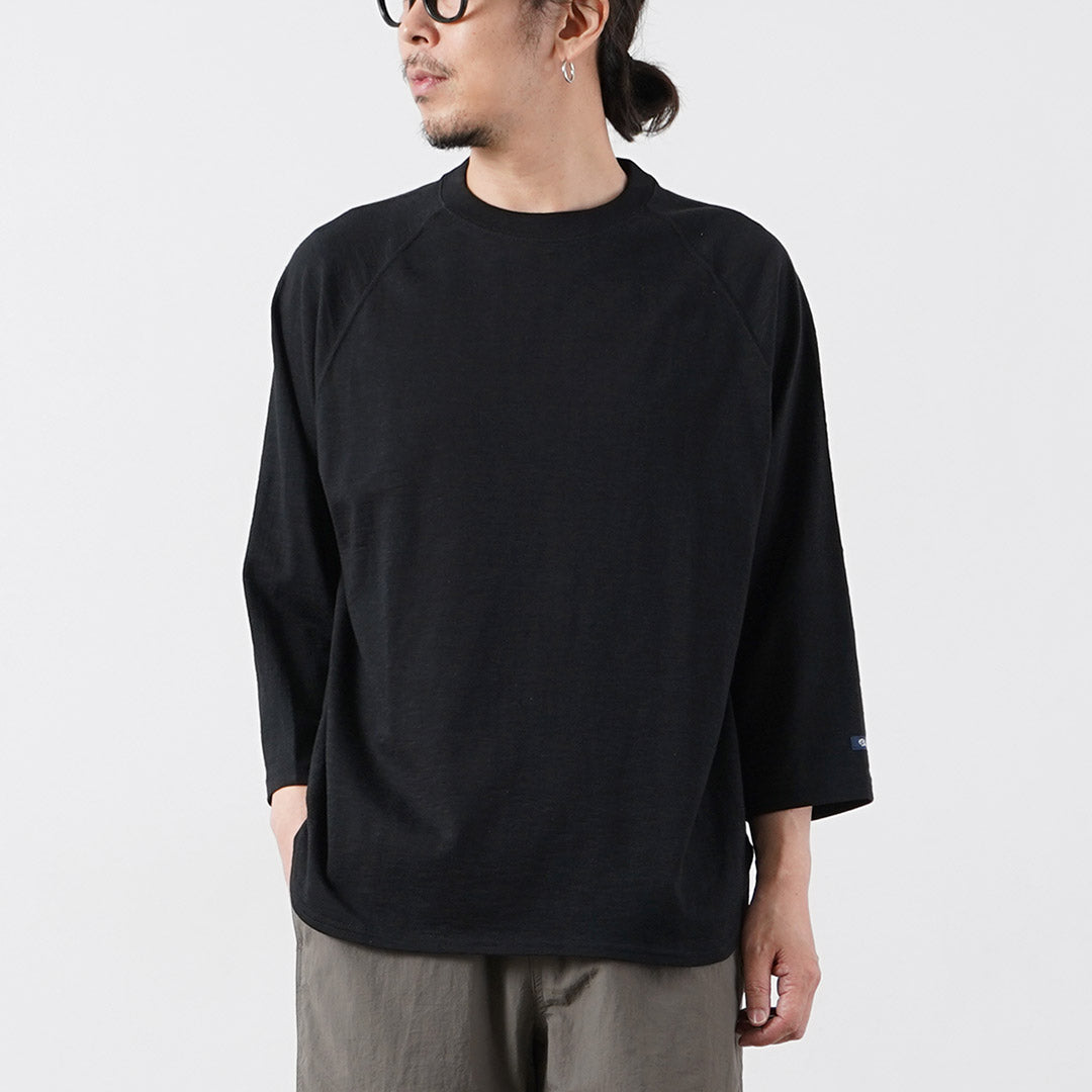 TIEASY / HDCS Camiseta ligera con cuello redondo y manga raglán 3/4