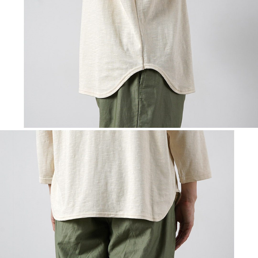 TIEASY / HDCS Light Raglan 3/4 Sleeve Crew Neck T-Shirt