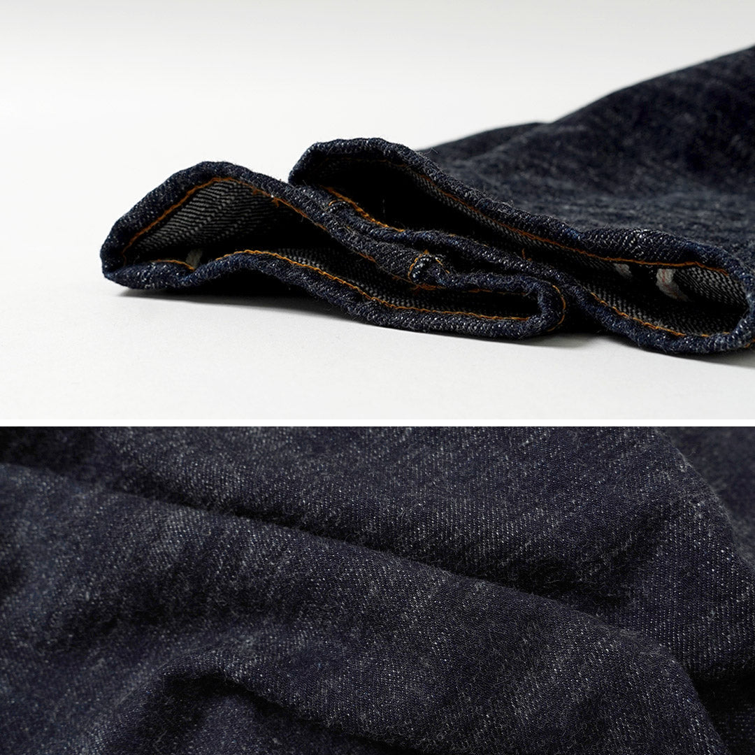 Blue refabric / GL3 Selvedge Denim Semi-Wide Tapered Pants