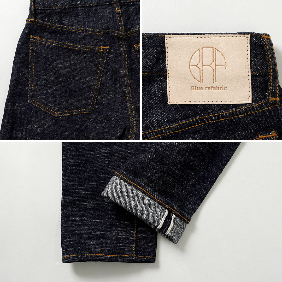 Blue refabric / GL3 Selvedge Denim Semi-Wide Tapered Pants