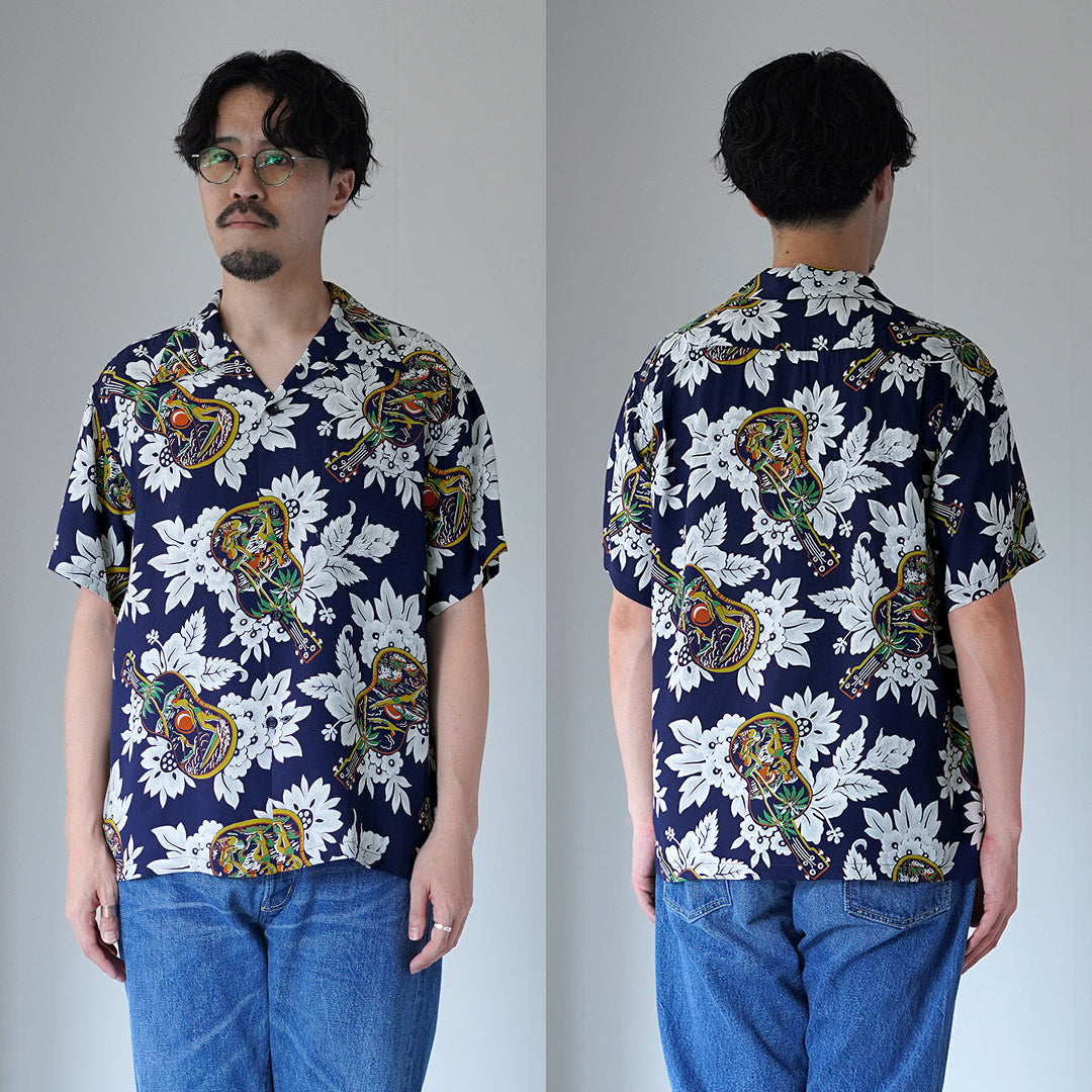 SUN SURF / Ukulele Melody Aloha Shirt
