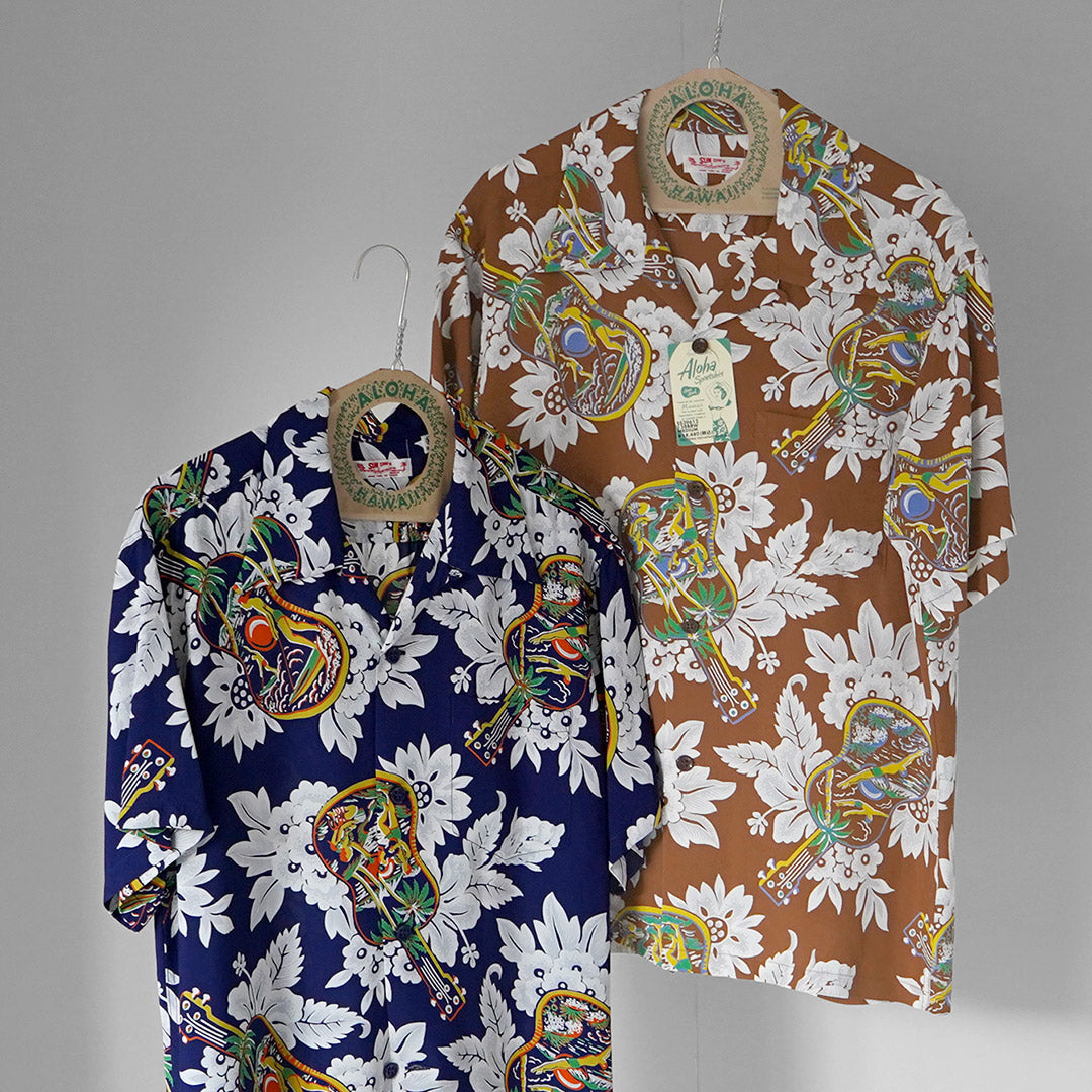 SUN SURF / Ukulele Melody Aloha Shirt