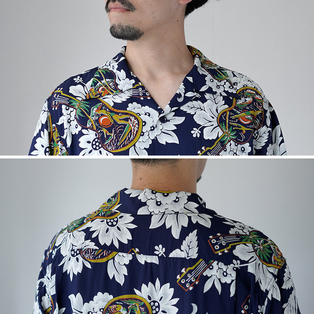 SUN SURF / Ukulele Melody Aloha Shirt