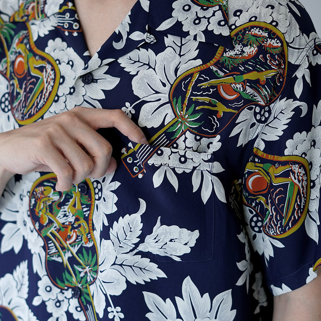 SUN SURF / Ukulele Melody Aloha Shirt