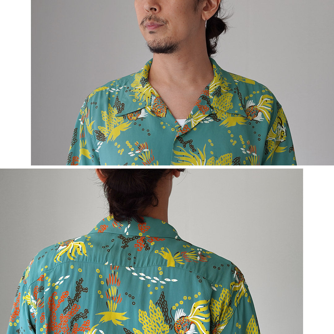 SUN SURF / Tropical Fish Hawaiian Shirt