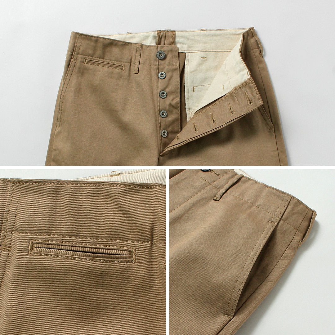 BUZZ RICKSONS / Early Military Chinos 1945 Model (Unwashed)