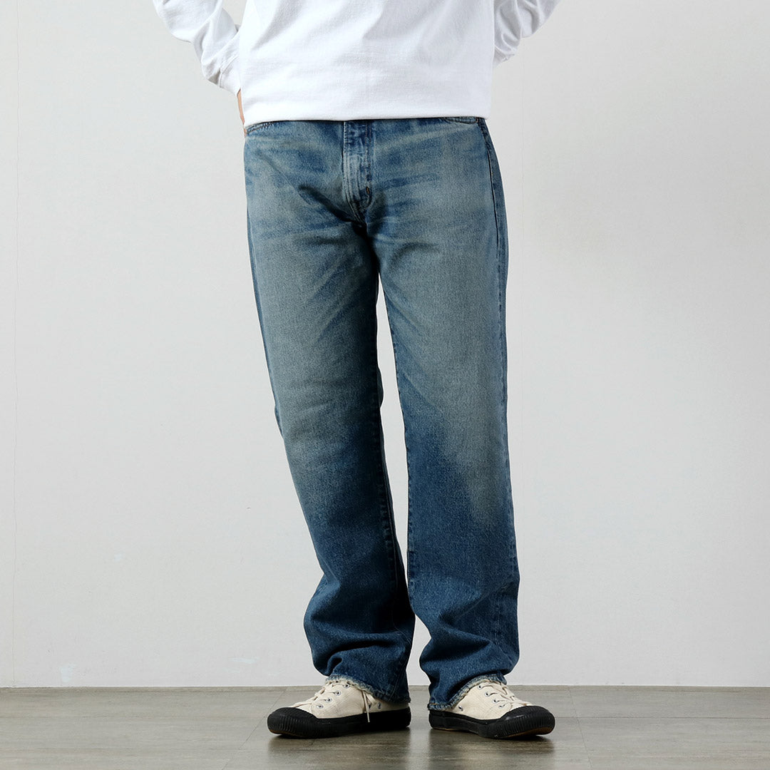 COTTON RESEARCH CLUB / 14.75oz Selvedge Denim Used Wash Jeans