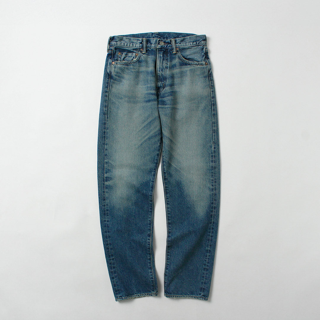 COTTON RESEARCH CLUB / 독점 14.75oz 셀비지 데님 진, 워시드 마감 팬츠