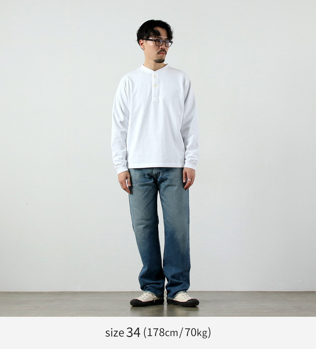COTTON RESEARCH CLUB / 독점 14.75oz 셀비지 데님 진, 워시드 마감 팬츠