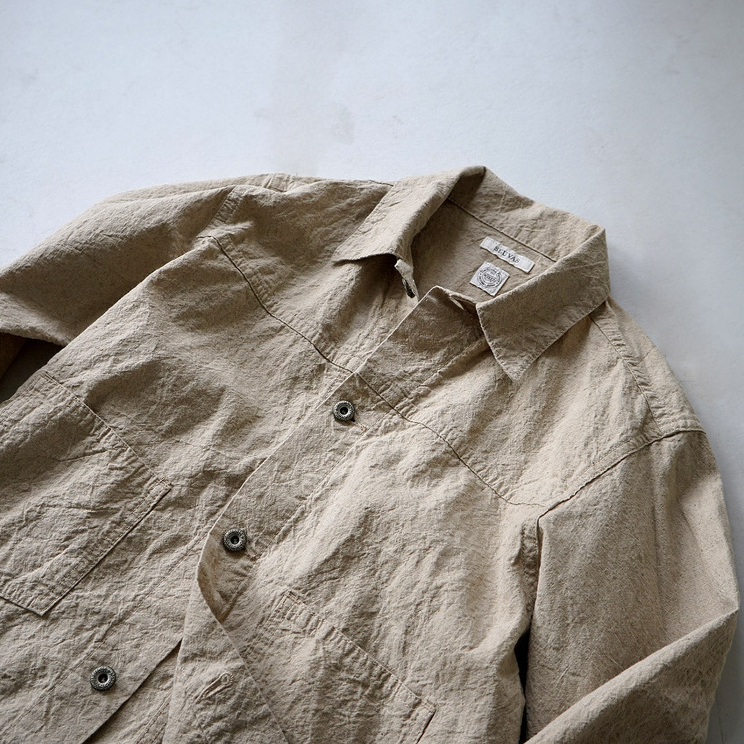 SEUVAS / Linen Cotton Trucker Jacket
