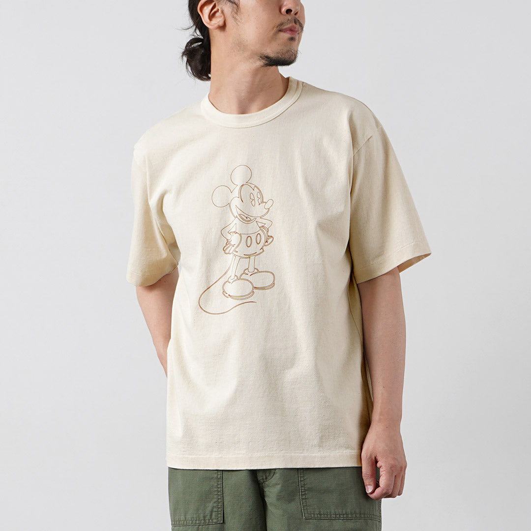 UNDYED / JACKSON MATISSE Collaboration Mickey Mouse T-Shirt