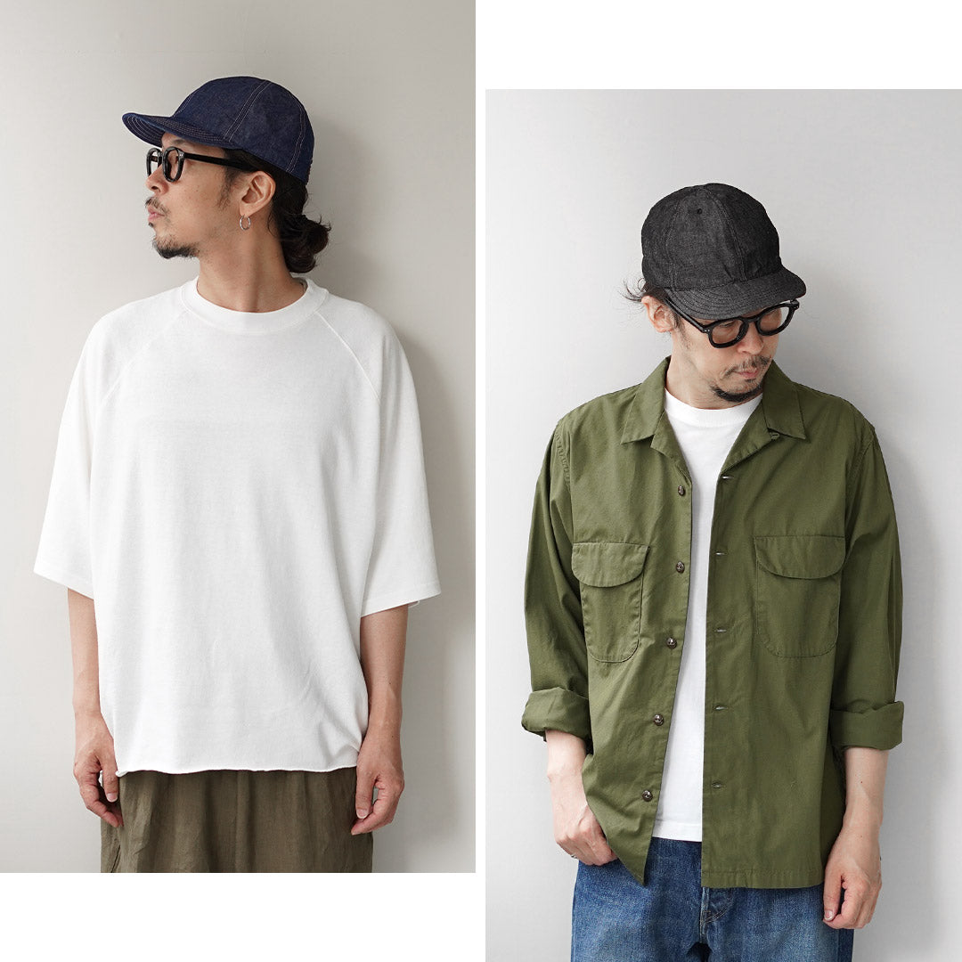 HIGHER / Casquette exclusive en chambray en coton et lin