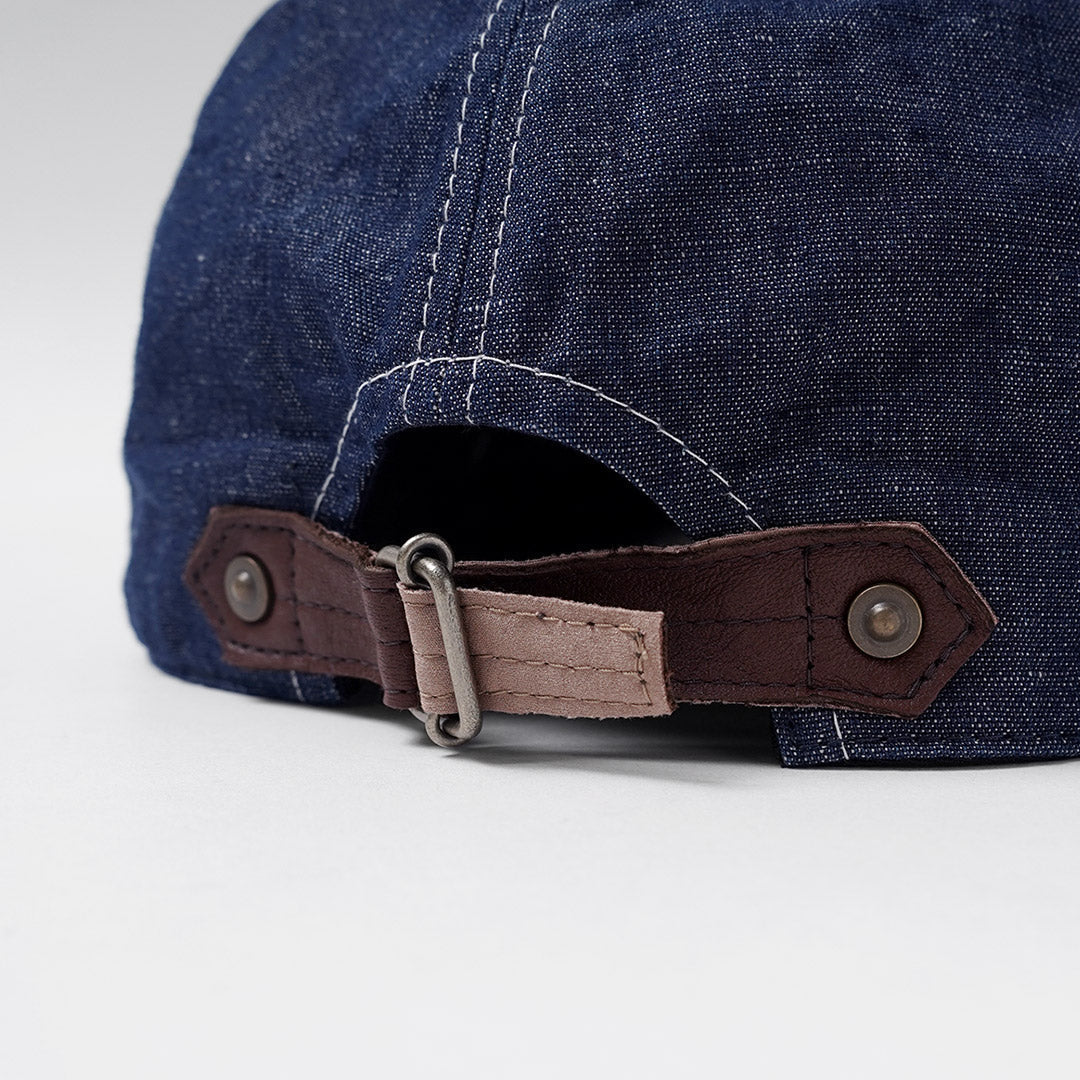 HIGHER / Casquette exclusive en chambray en coton et lin