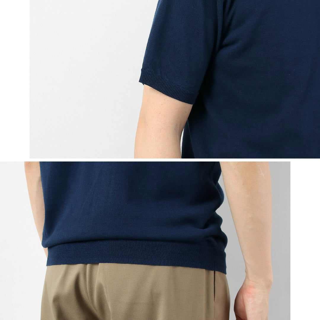 HARROWE HARROWE / 14G Ice Cotton Stand-Collar Polo Shirt