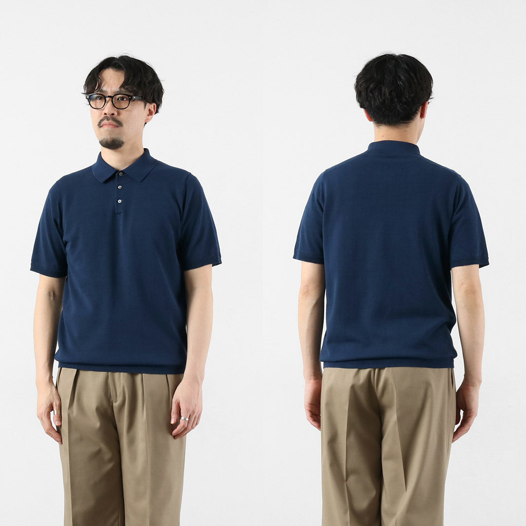 HARROWE HARROWE / 14G Ice Cotton Stand-Collar Polo Shirt